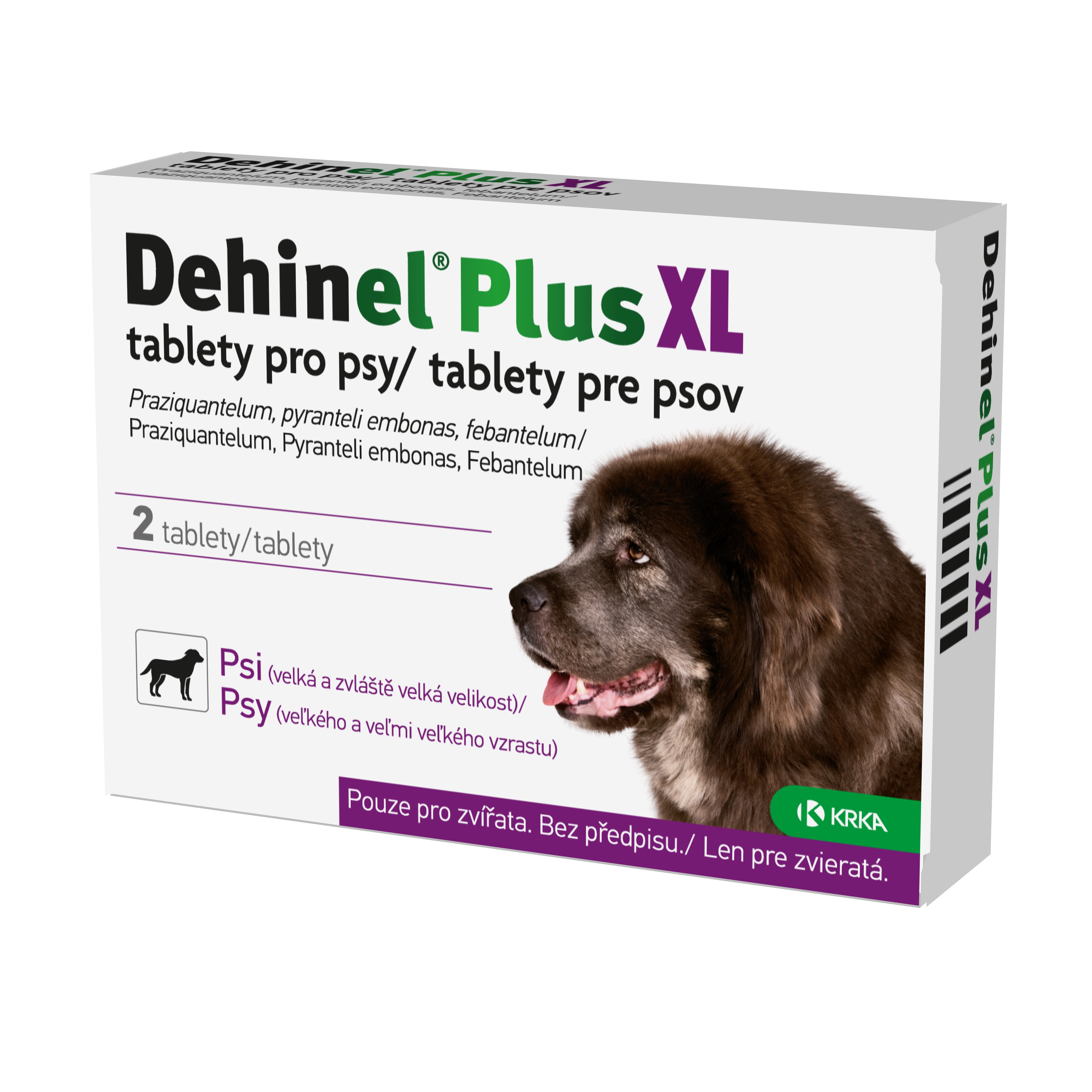 Dehinel Plus XL tablety pro psy 2 x 6 tablet