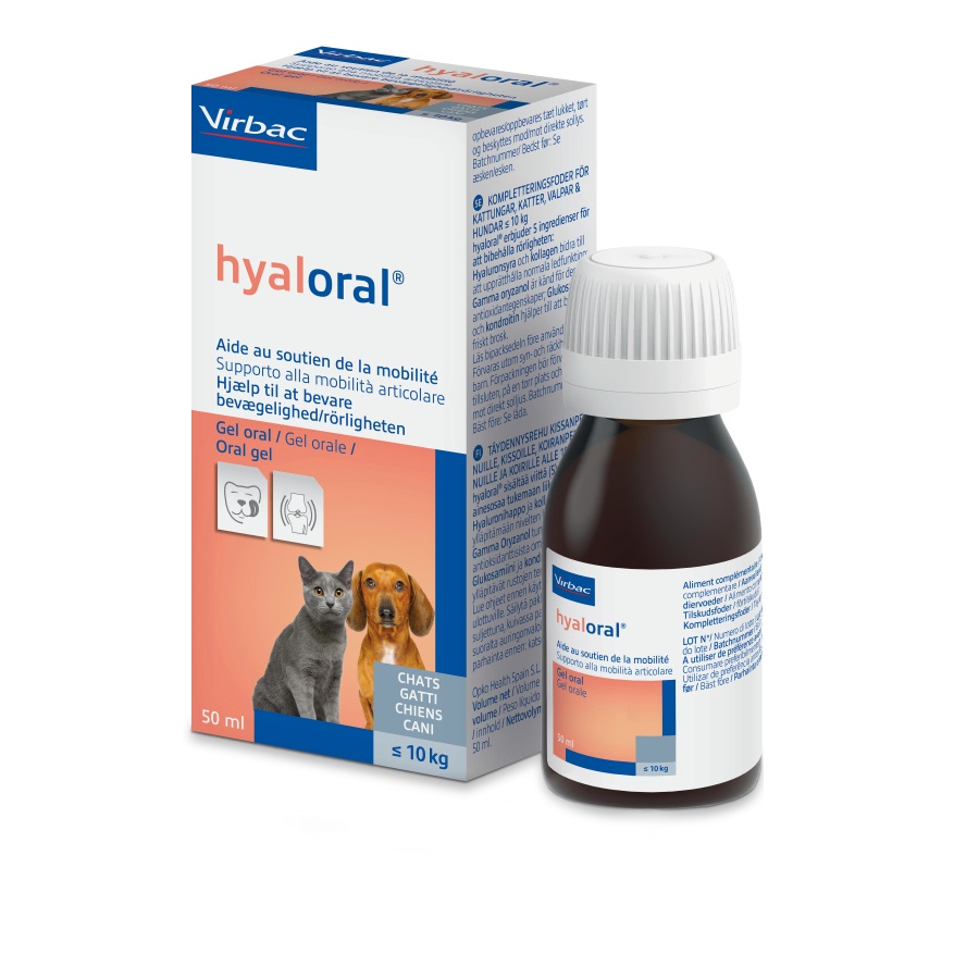 Hyaloral gel pro kočky a malé psy 50 ml.