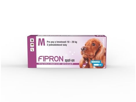 FIPRON 134 mg roztok pro nakapání na kůži - spot-on pro psy M 3 x 1,34 ml