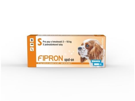 FIPRON 67 mg roztok pro nakapání na kůži - spot-on pro psy S 3 x 0,67 ml