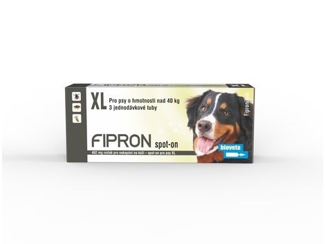 FIPRON 402 mg roztok pro nakapání na kůži - spot-on pro psy XL 3 x 4,02 ml